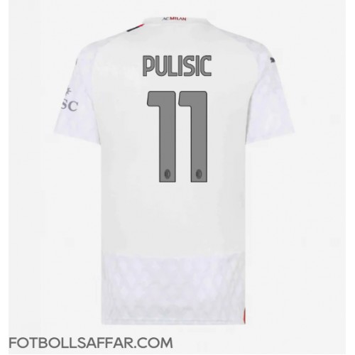 AC Milan Christian Pulisic #11 Bortatröja Dam 2023-24 Kortärmad
